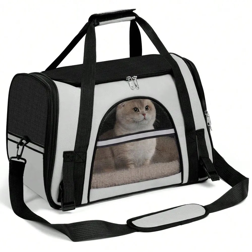 Foldable Soft-Sided Pet Carrier – Up to 20 lbs