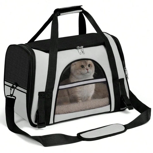 Foldable Soft-Sided Pet Carrier – Up to 20 lbs
