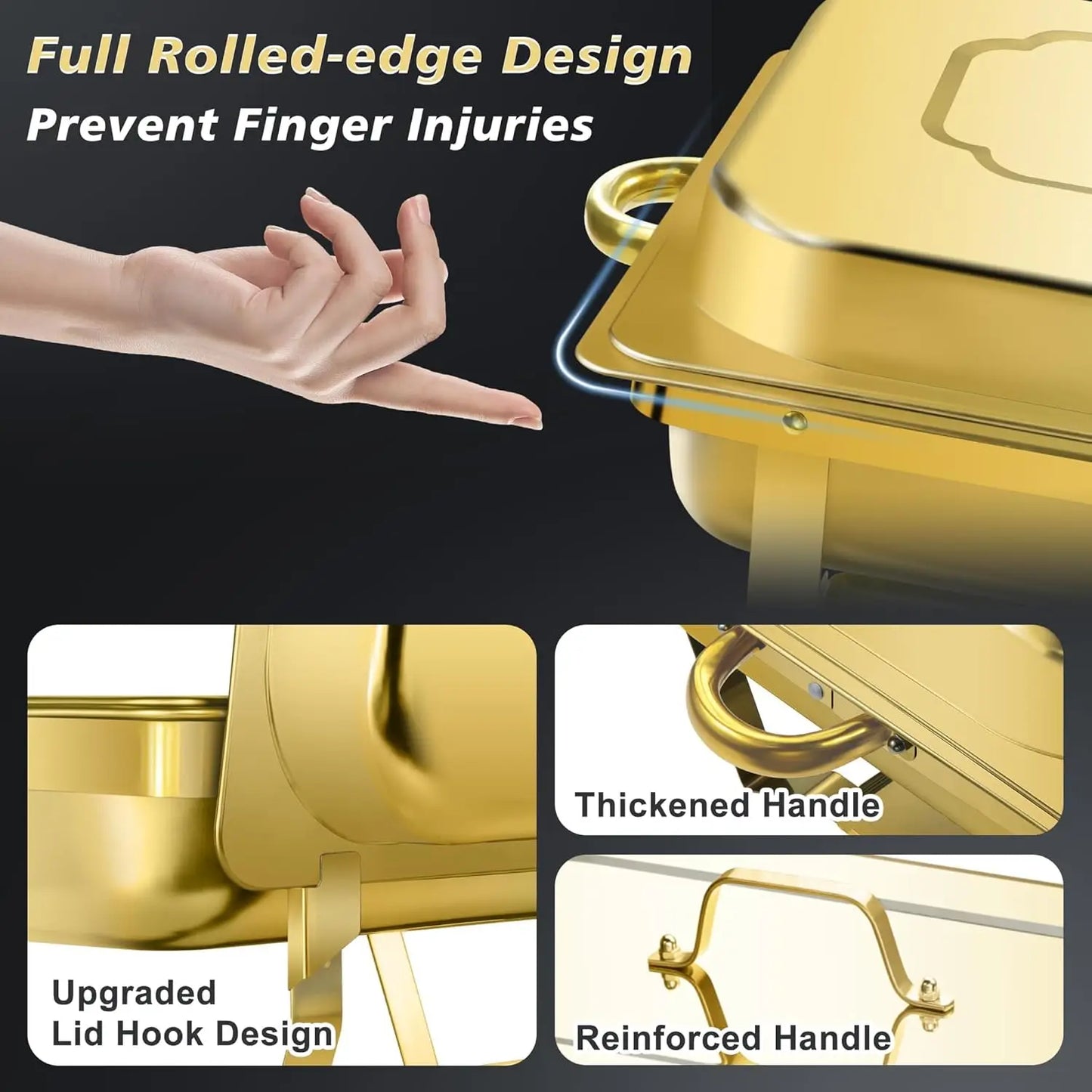 Elegant Buffet Chafing Dish Set For Event Catering