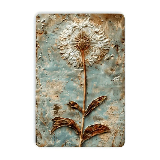 Rustic Dandelion Metal Wall Art Vintage Tin Home Decor