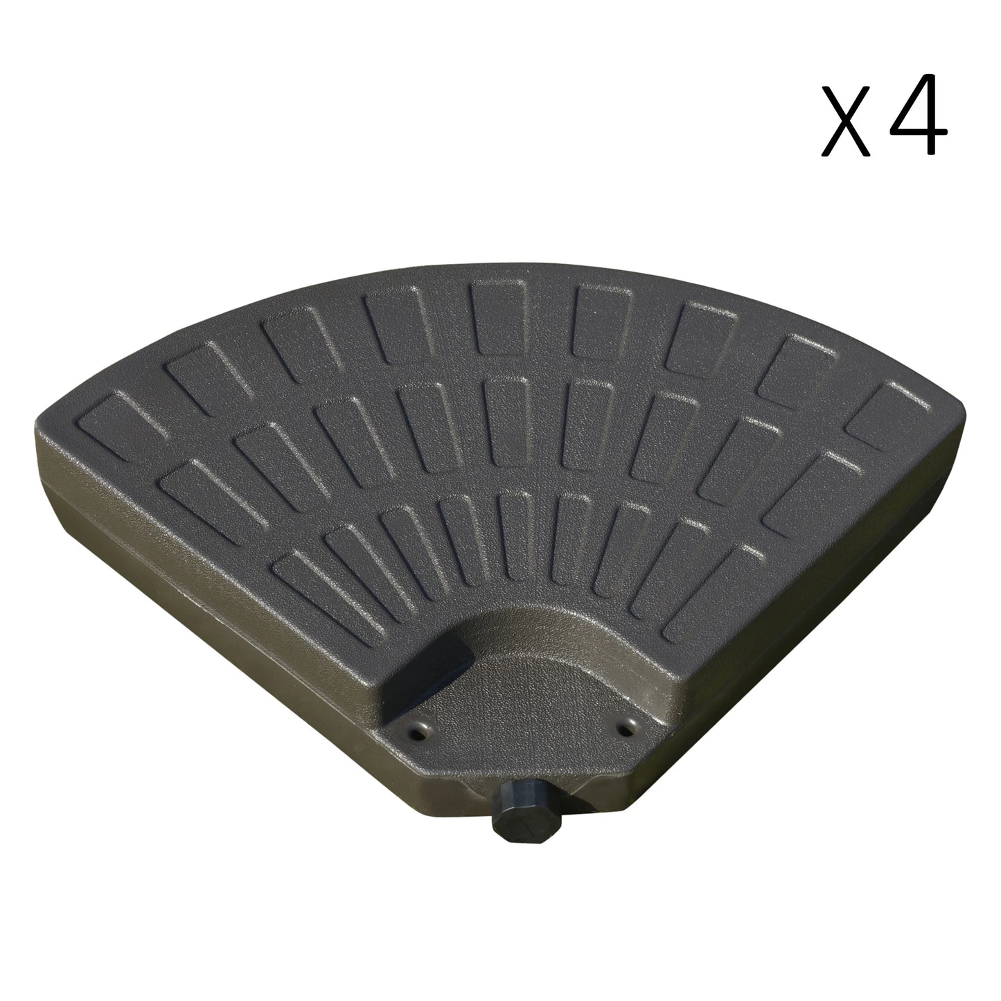 Heavy-Duty 4-Piece Cantilever Umbrella Base – Up to 220 lb