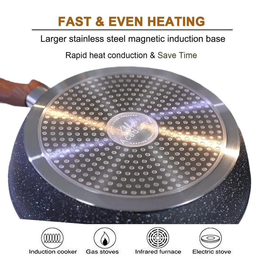 Induction Nonstick Cookware Set With Lids And Utensils