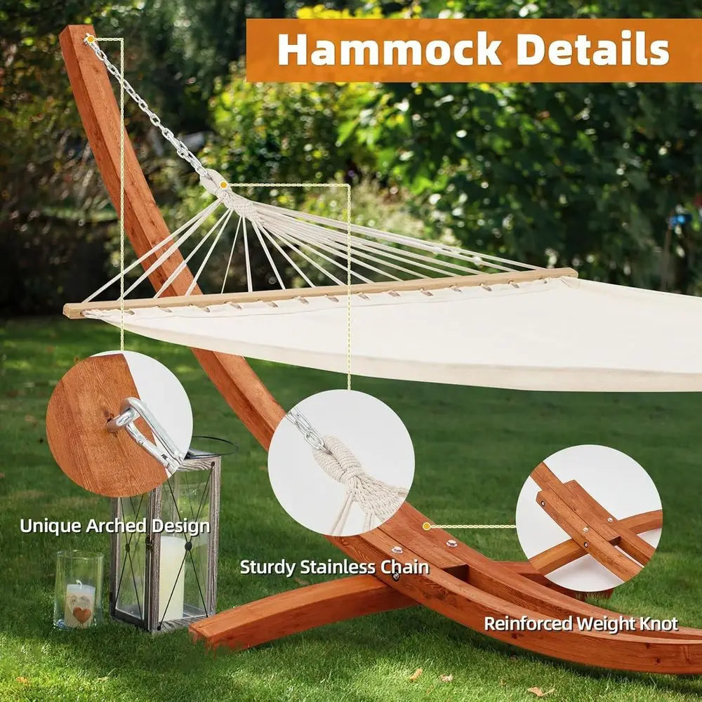 Hammock With Stand Heavy Duty Outdoor Lounger For Porch