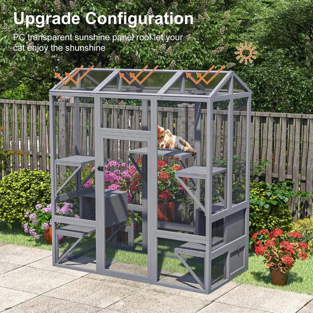 Catio Outdoor Cat Enclosure Walk In Habitat For Cats