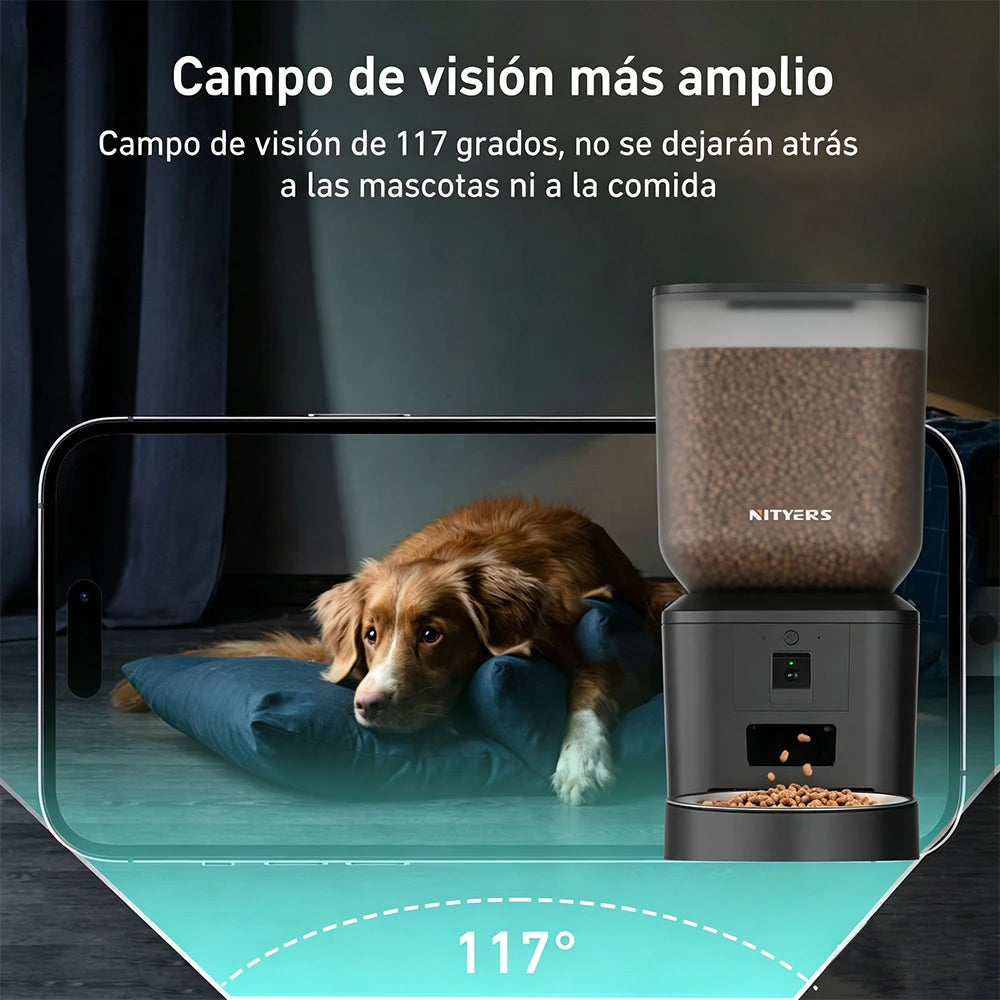 Nityers Smart Cat Feeder With 1080p Camera And 5G WiFi