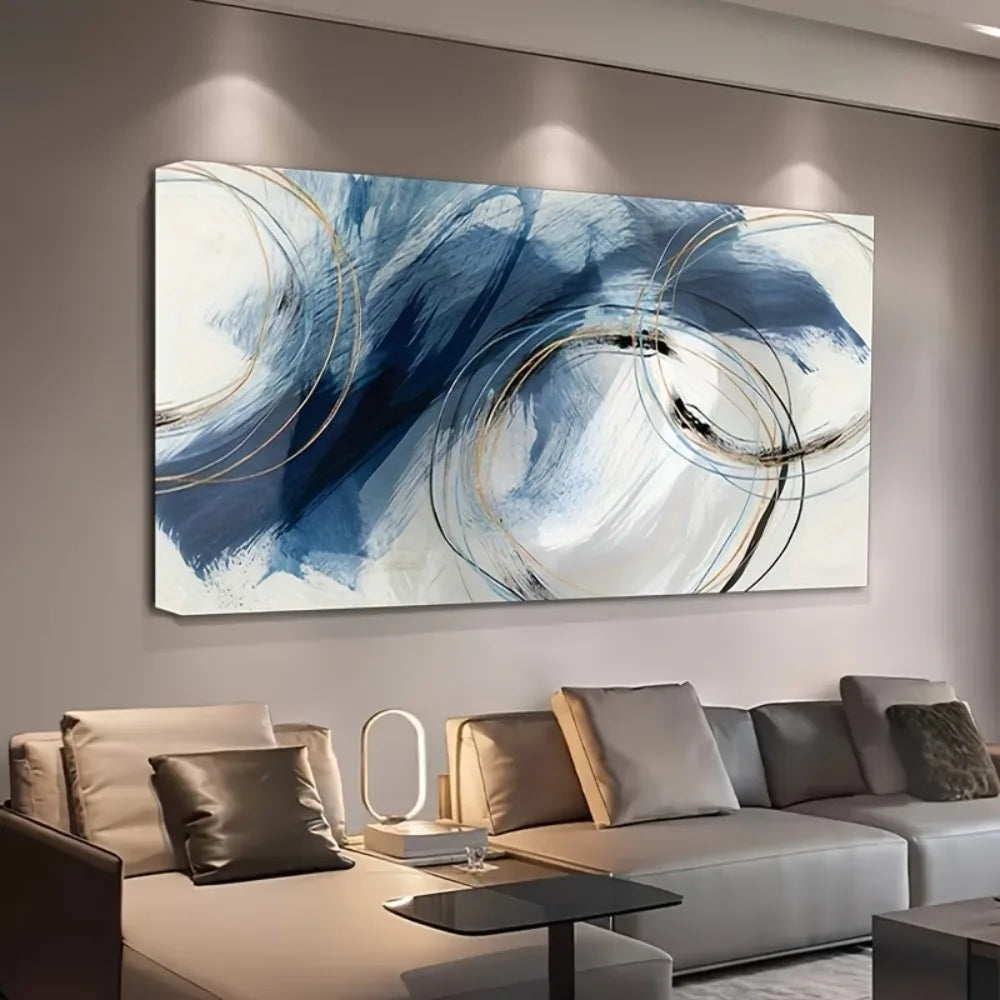 Timeless Dreamlike Art Deco Line Art Pine Frame Decor