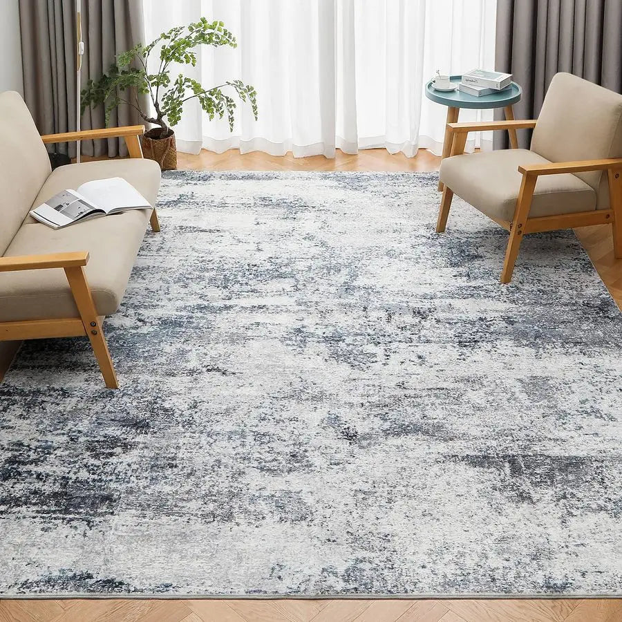 Abstract Non Slip Area Rug for Living Room and Dining