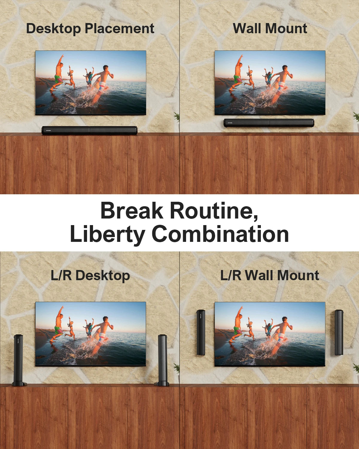 Ultimea TV Soundbar With Bluetooth 5.3 And Bass Boost