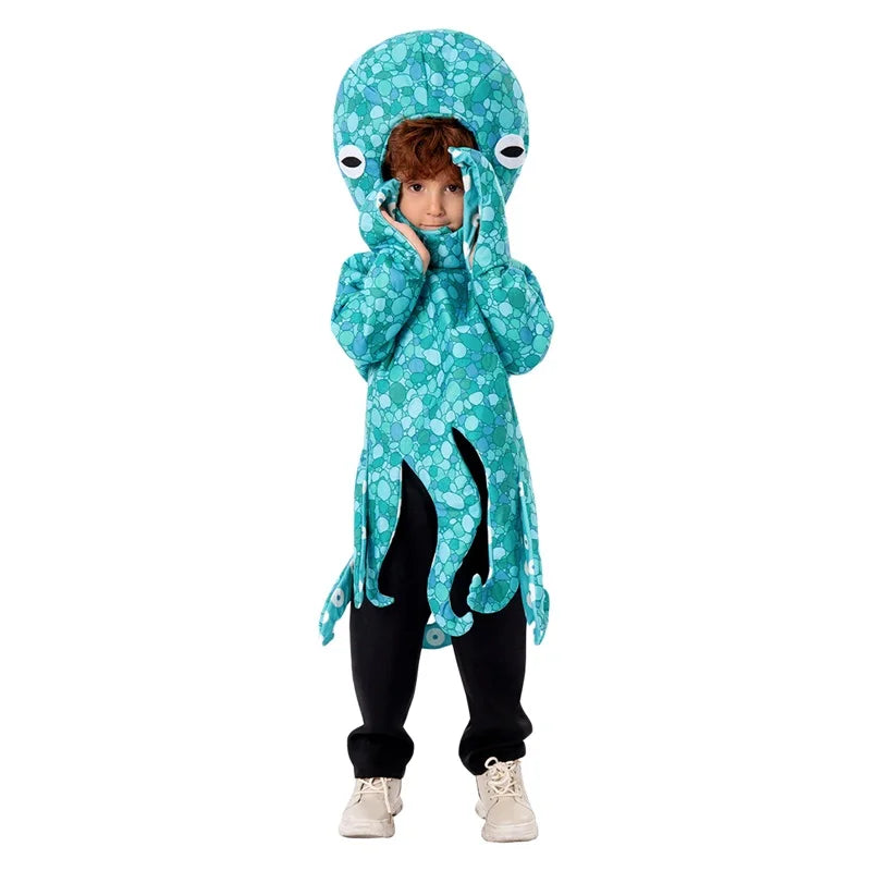 Adorable Shark Animal Costume for Kids Halloween Dress-Up Party