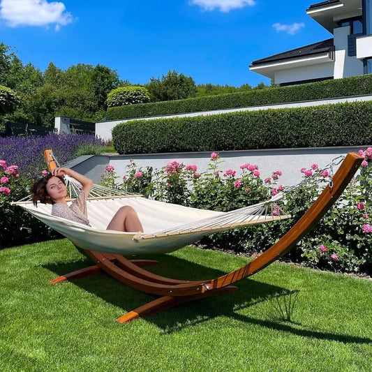 Hammock With Stand Heavy Duty Outdoor Lounger For Porch