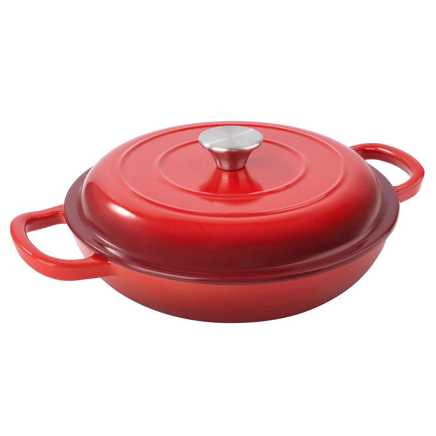 Enamel Cast Iron Dutch Oven with Double Handles for Cooking
