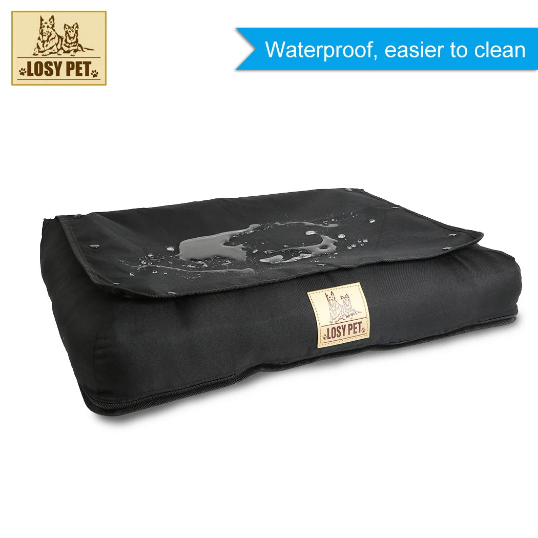 Convertible Water-Resistant Pet Car Seat Cushion With Removable Cover