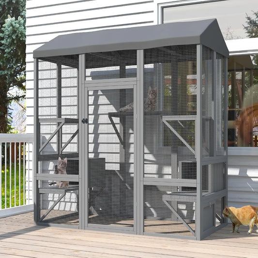 Catio Outdoor Cat Enclosure Walk In Habitat For Cats