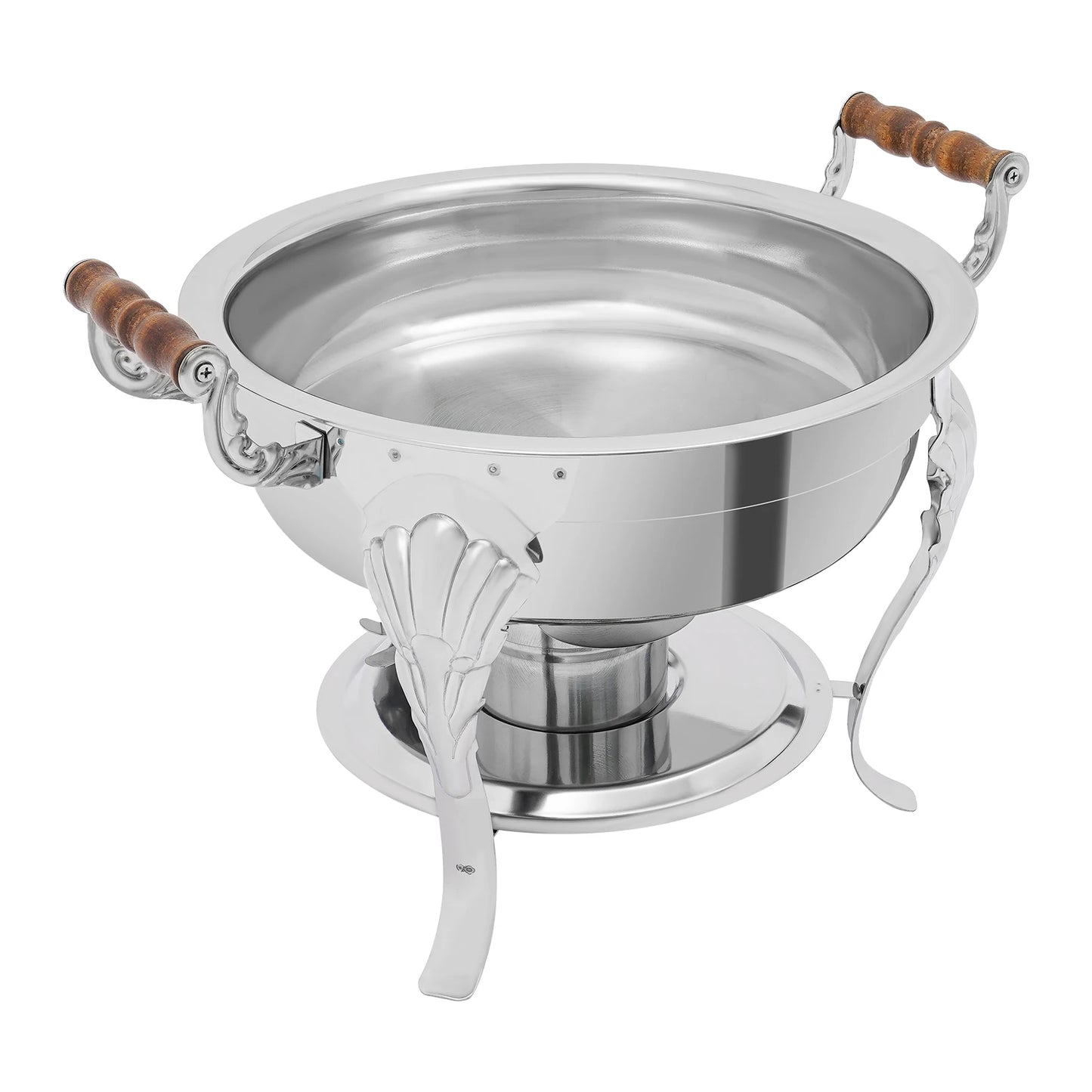 Round Stainless Steel Chafing Dish For Elegant Buffet Catering