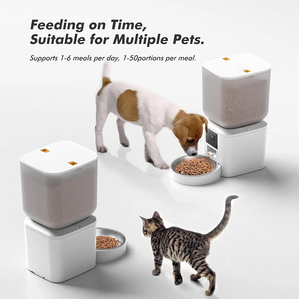 NITYERS 8L Automatic Pet Feeder with Voice Recording & Dual Power
