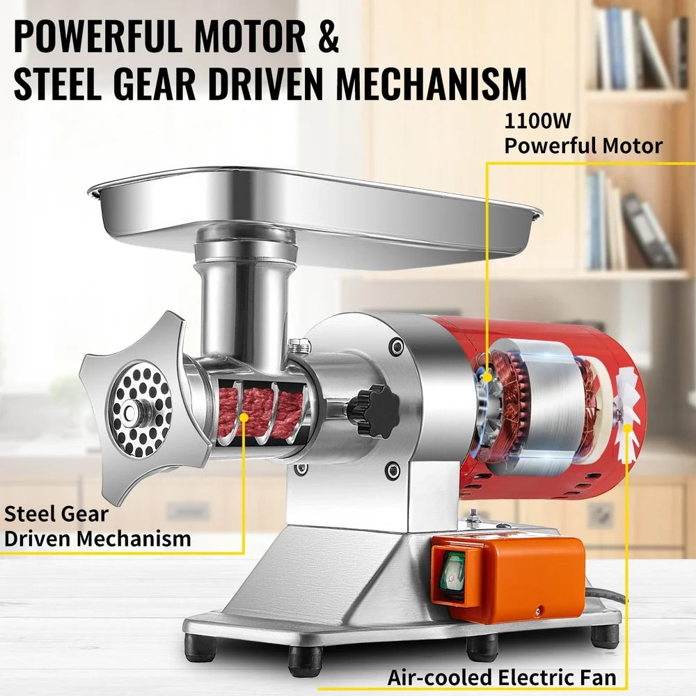 Electric Meat Grinder for Perfectly Ground Meat at Home