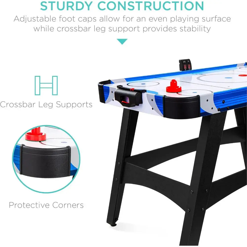 Arcade Air Hockey Table With LED Scoreboard And Pucks