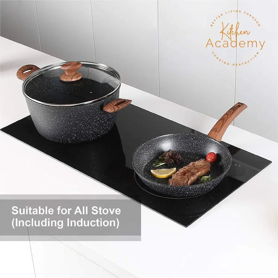 Induction Nonstick Cookware Set With Lids And Utensils
