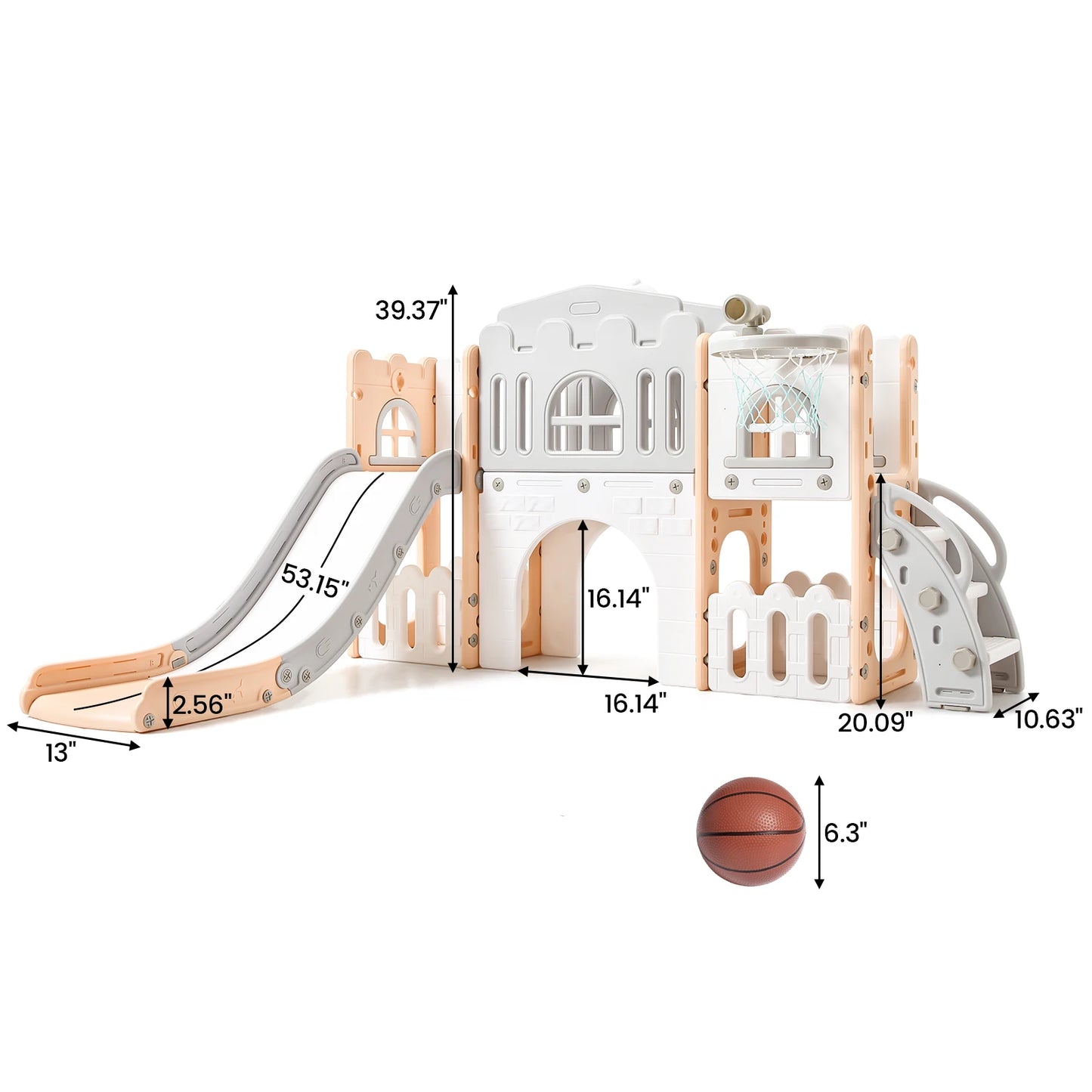 Eight In One Toddler Slide Indoor Playground Playset