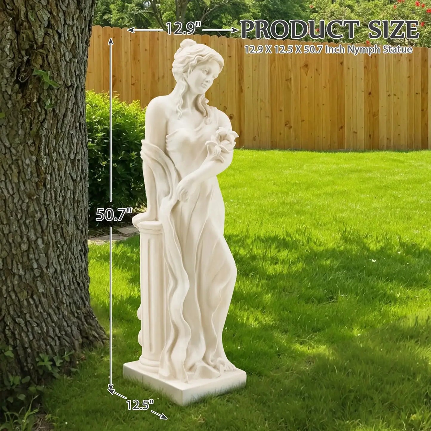 Nymph Garden Statue Goddess Of Spring Roman Style Outdoor Sculpture