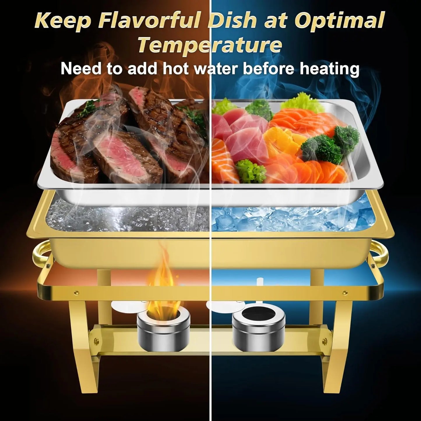 Elegant Buffet Chafing Dish Set For Event Catering