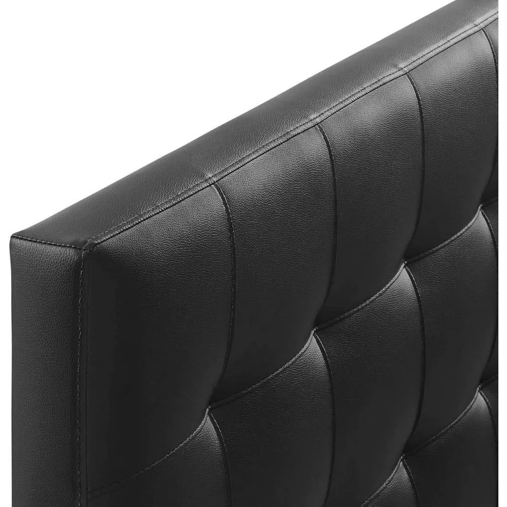 Modway Lily Collection Faux Leather Tufted Headboard Wall Mount