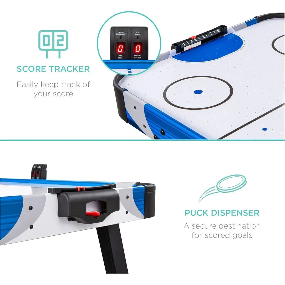 Arcade Air Hockey Table With LED Scoreboard And Pucks