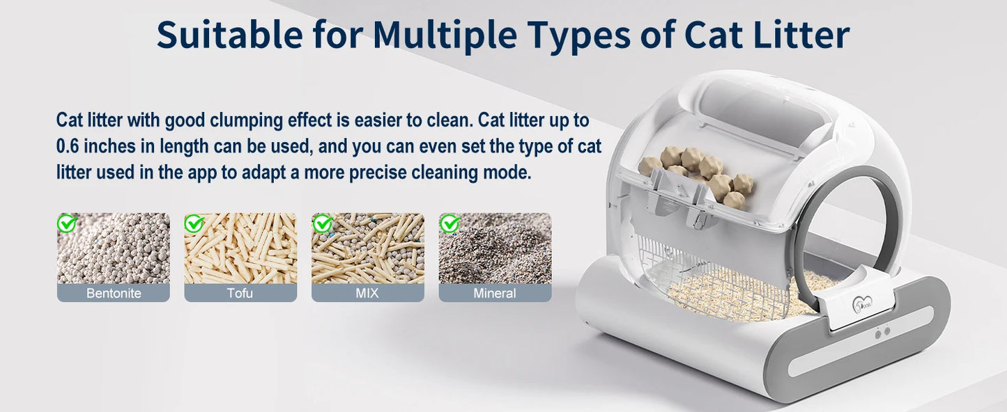 DOEL Smart Self-Cleaning Cat Litter Box With App And WiFi