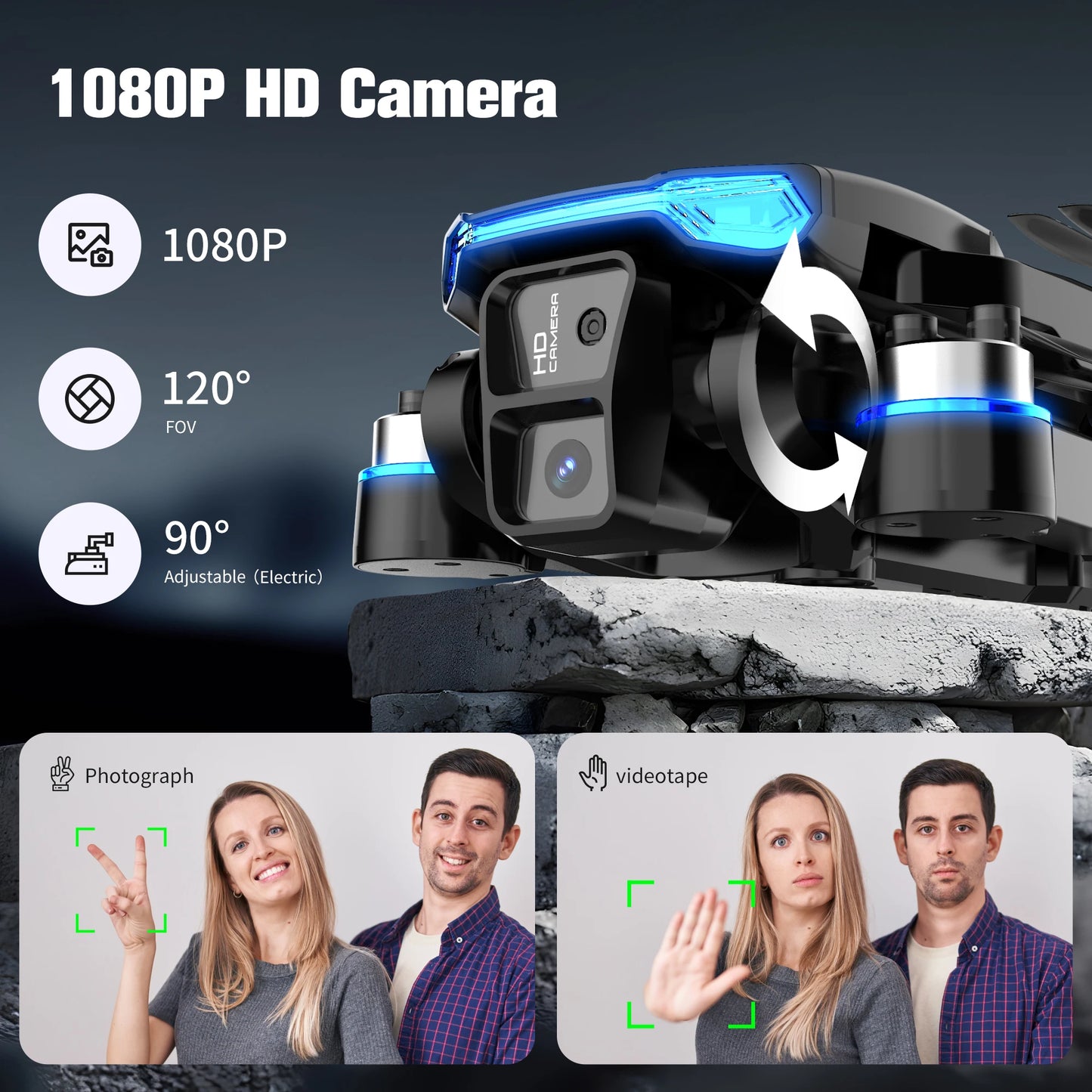 SkyMonster Falcon 1 RC Drone With 1080p HD Camera Pro