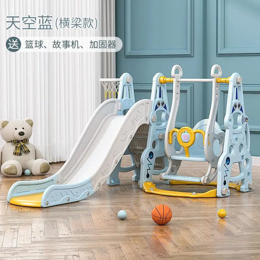 Four In One Toddler Playground Swing Slide Climber Hoop