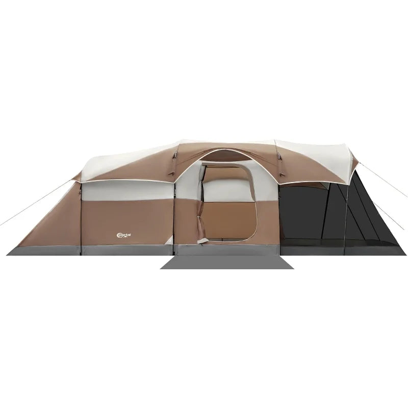 Family Camping Tent with Screen Room and Water Resistant Design