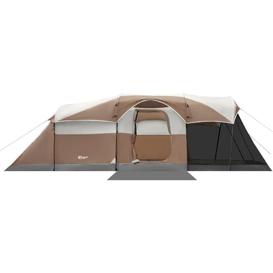 Family Camping Tent with Screen Room and Water Resistant Design