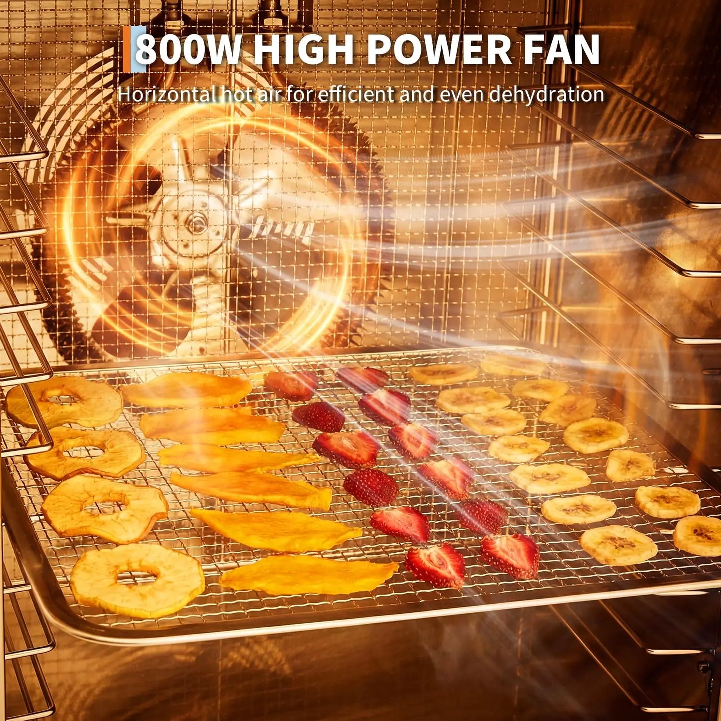 Stainless Steel Digital Food Dehydrator with 10 or 12 Trays