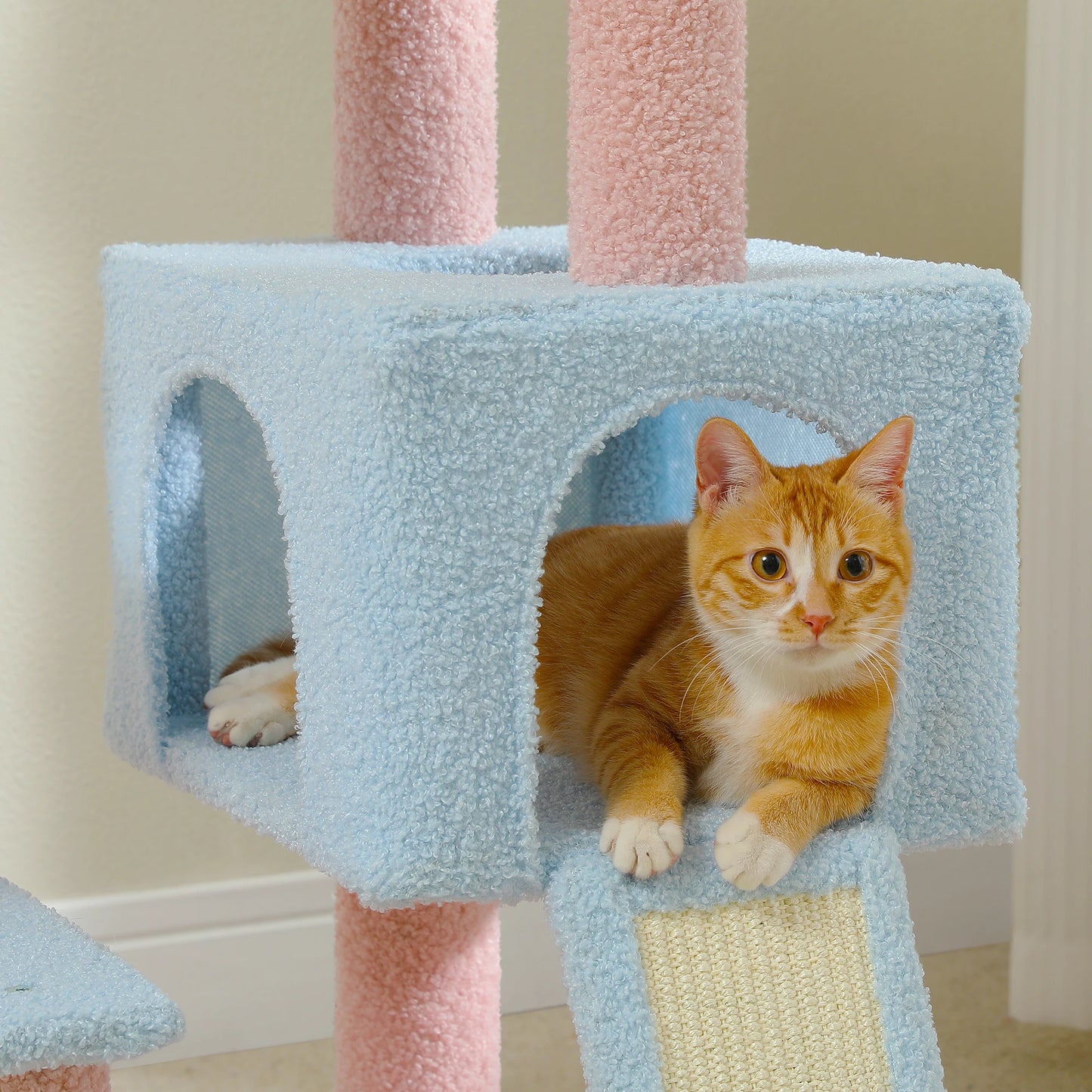 Flower Cat Tree Tower with Scratching Posts for Playful Cats