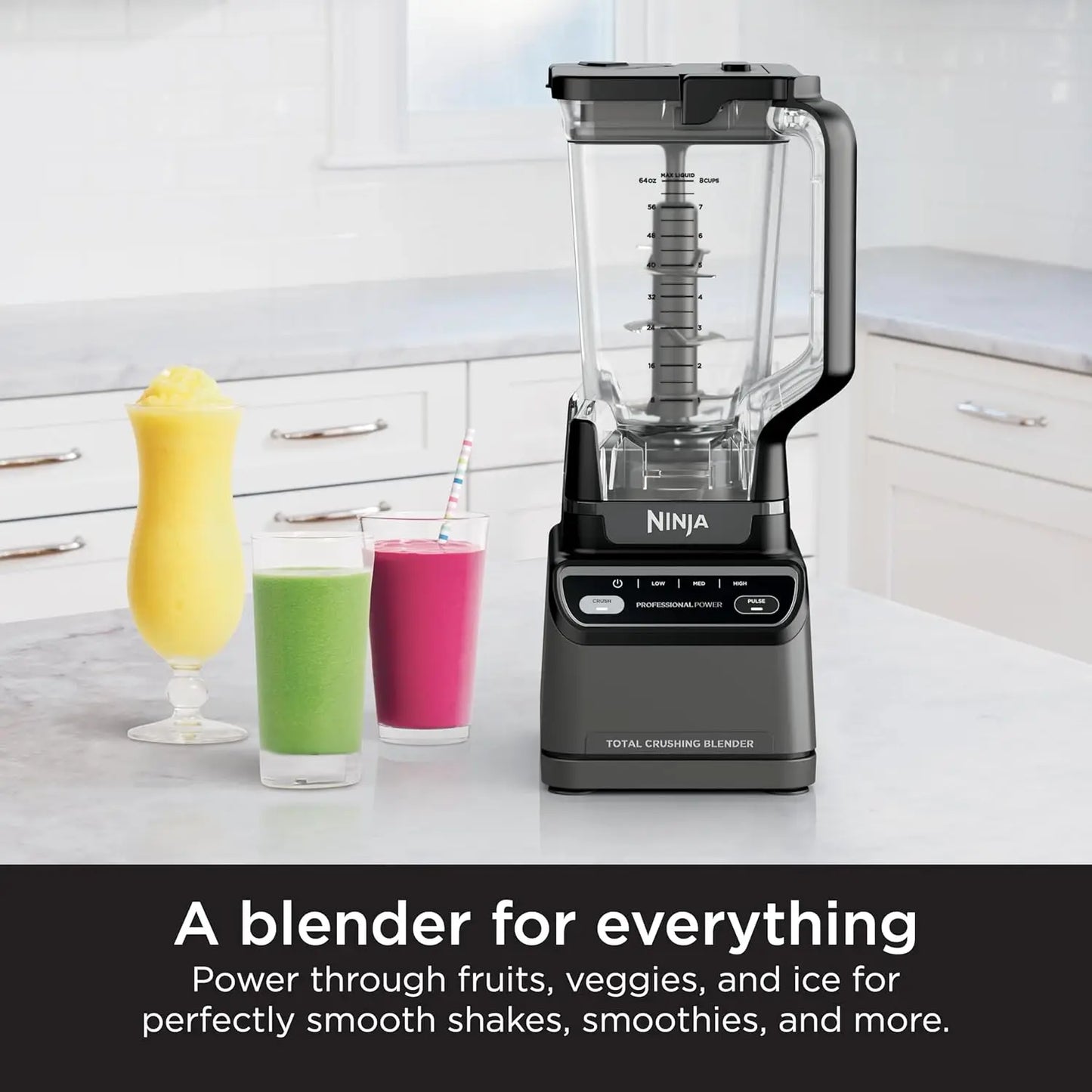 Professional 1200W Blender With AutoIQ For Smoothies And Frozen Drinks