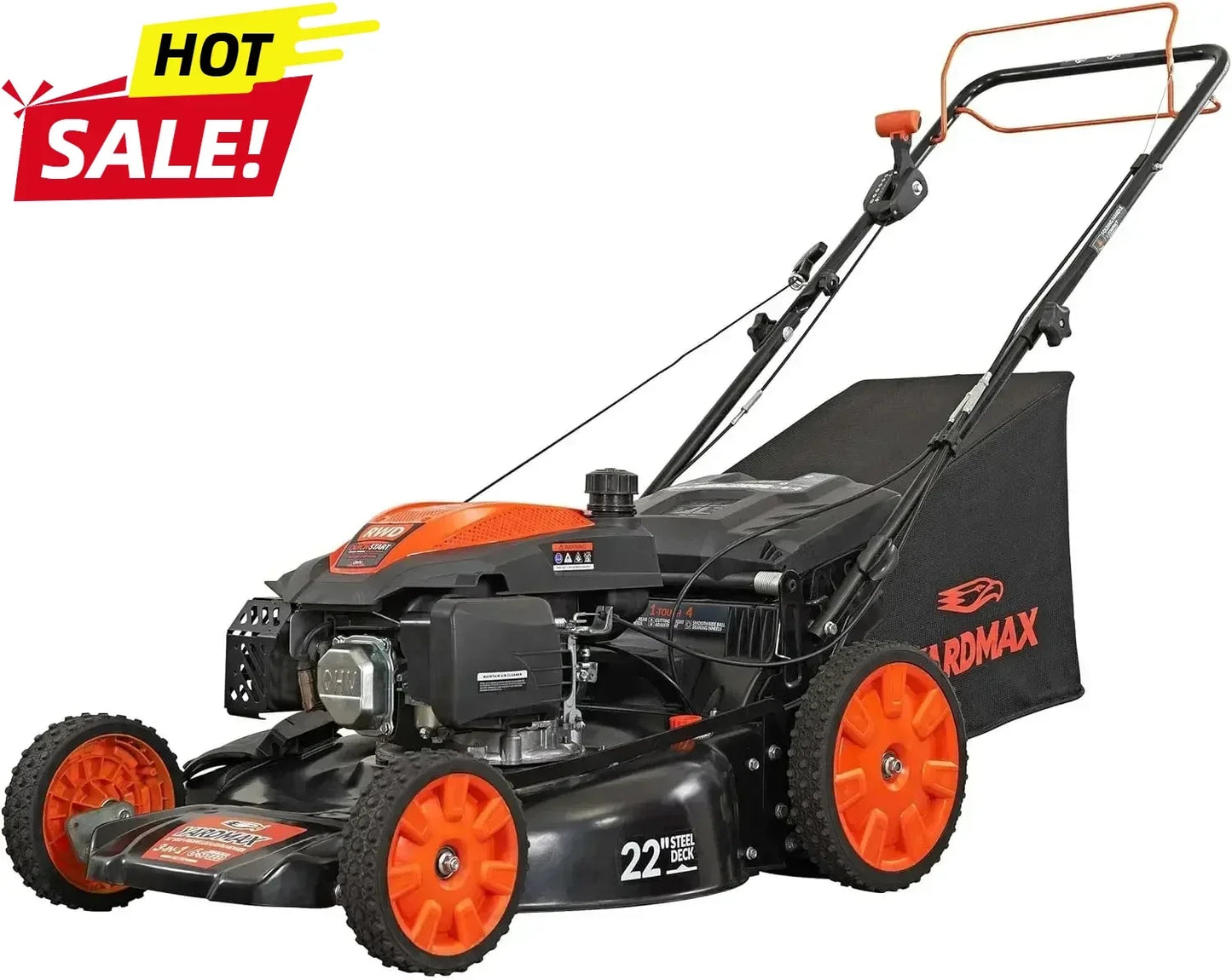 Self Propelled Gas Lawn Mower Featuring 3 In 1 Mulching