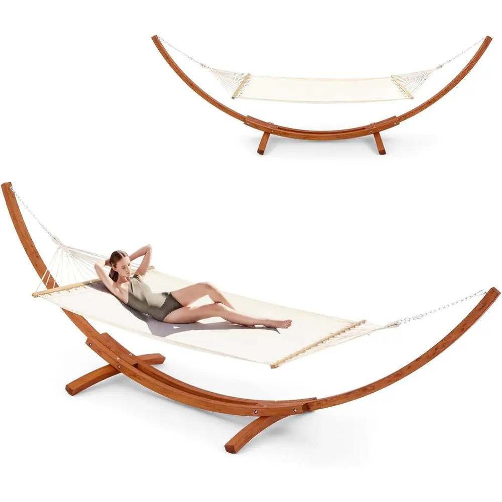 Hammock With Stand Heavy Duty Outdoor Lounger For Porch