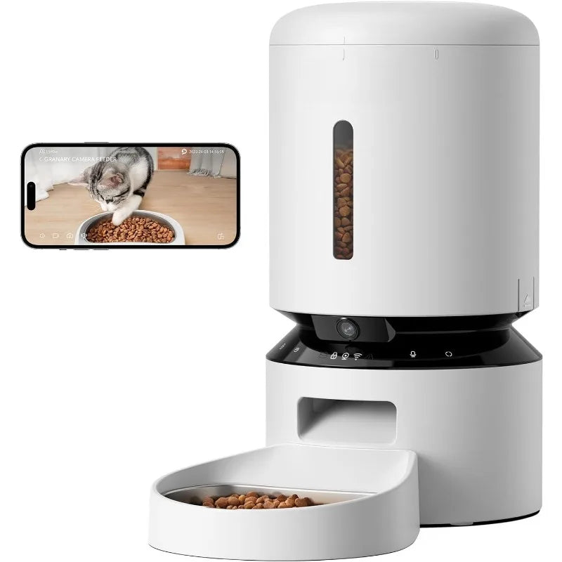 Automatic Cat Feeder Camera 1080P Night Vision Audio