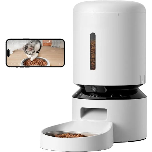 Automatic Cat Feeder Camera 1080P Night Vision Audio