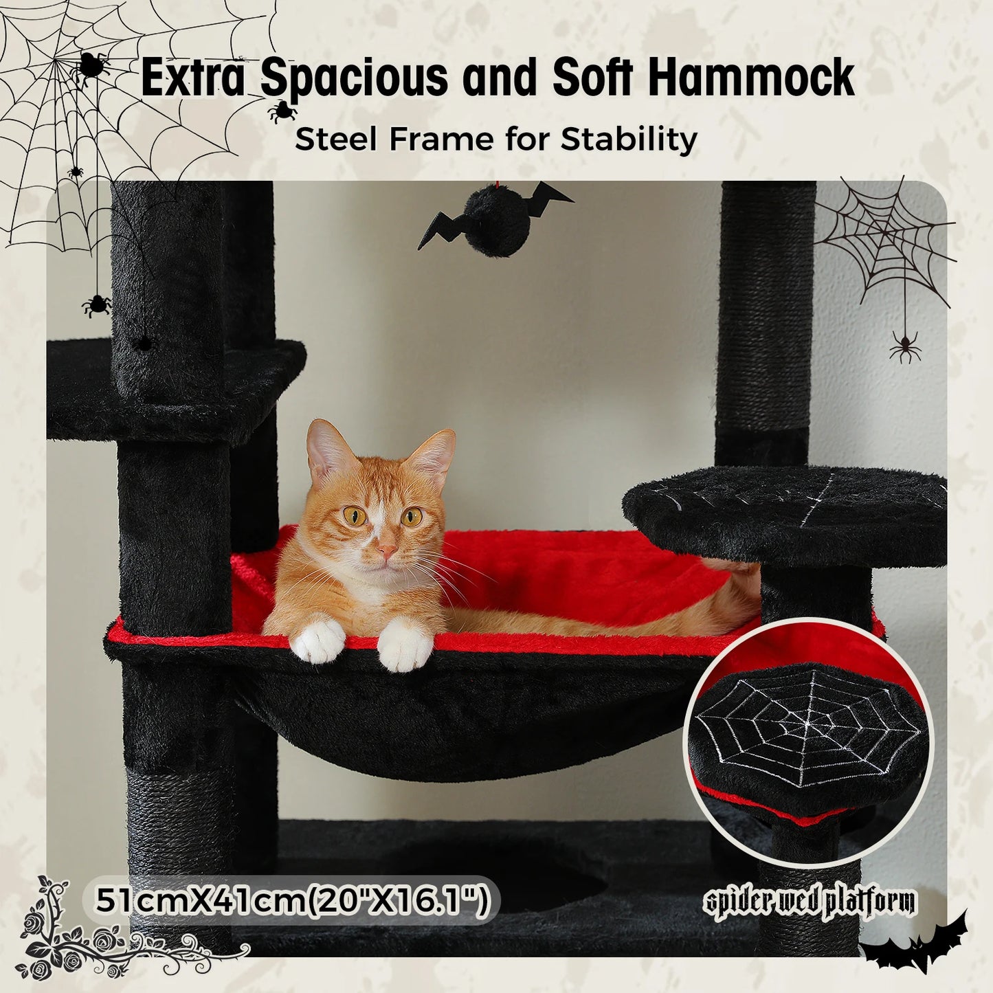PAWZ Road Large Multi-Level Cat Tree &amp; Condo for Large Cats