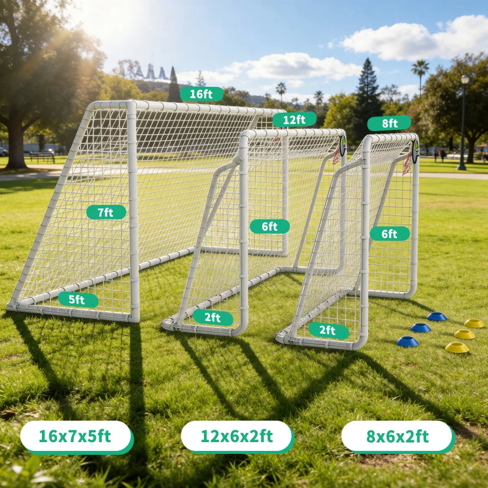 Portable Soccer Goal With High Strength Nets For Youth Training