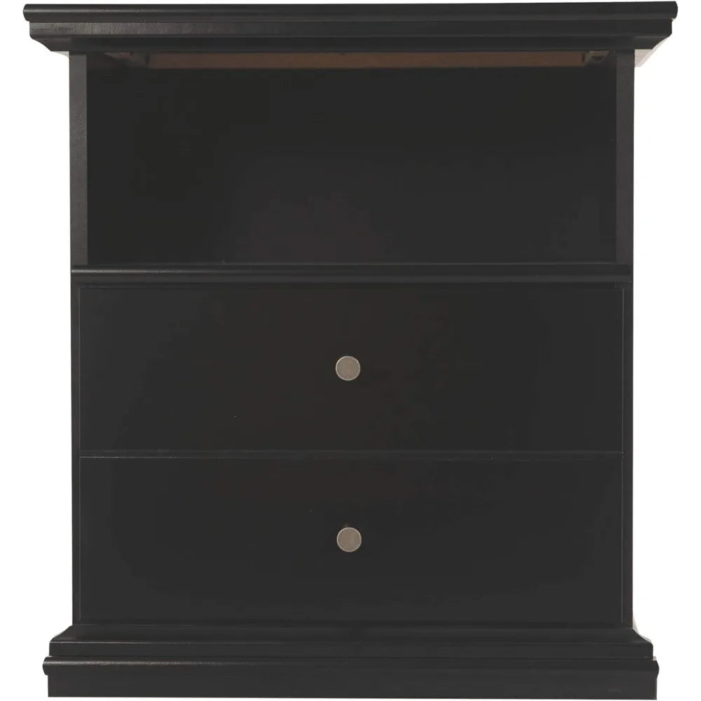 Maribel Traditional Kids Nightstand With Drawer Cubby