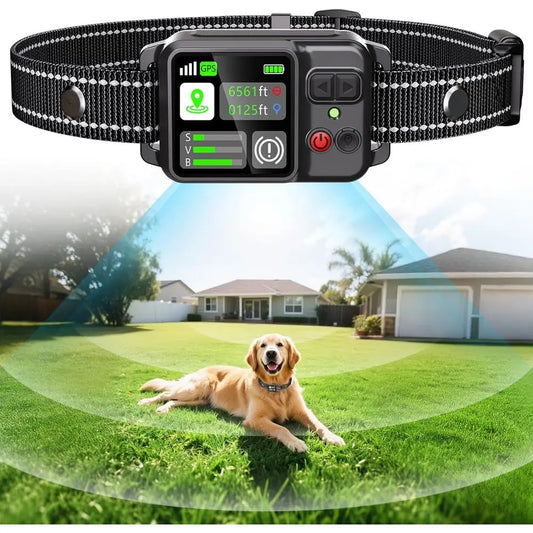GPS Wireless Dog Fence System With Circular Electric Boundary