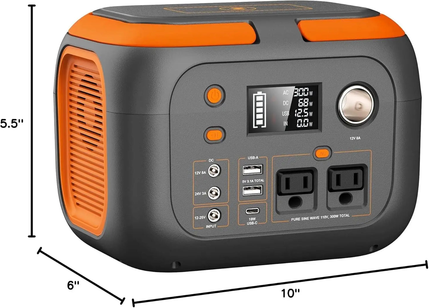 600W Portable Power Station Solar Generator For Camping