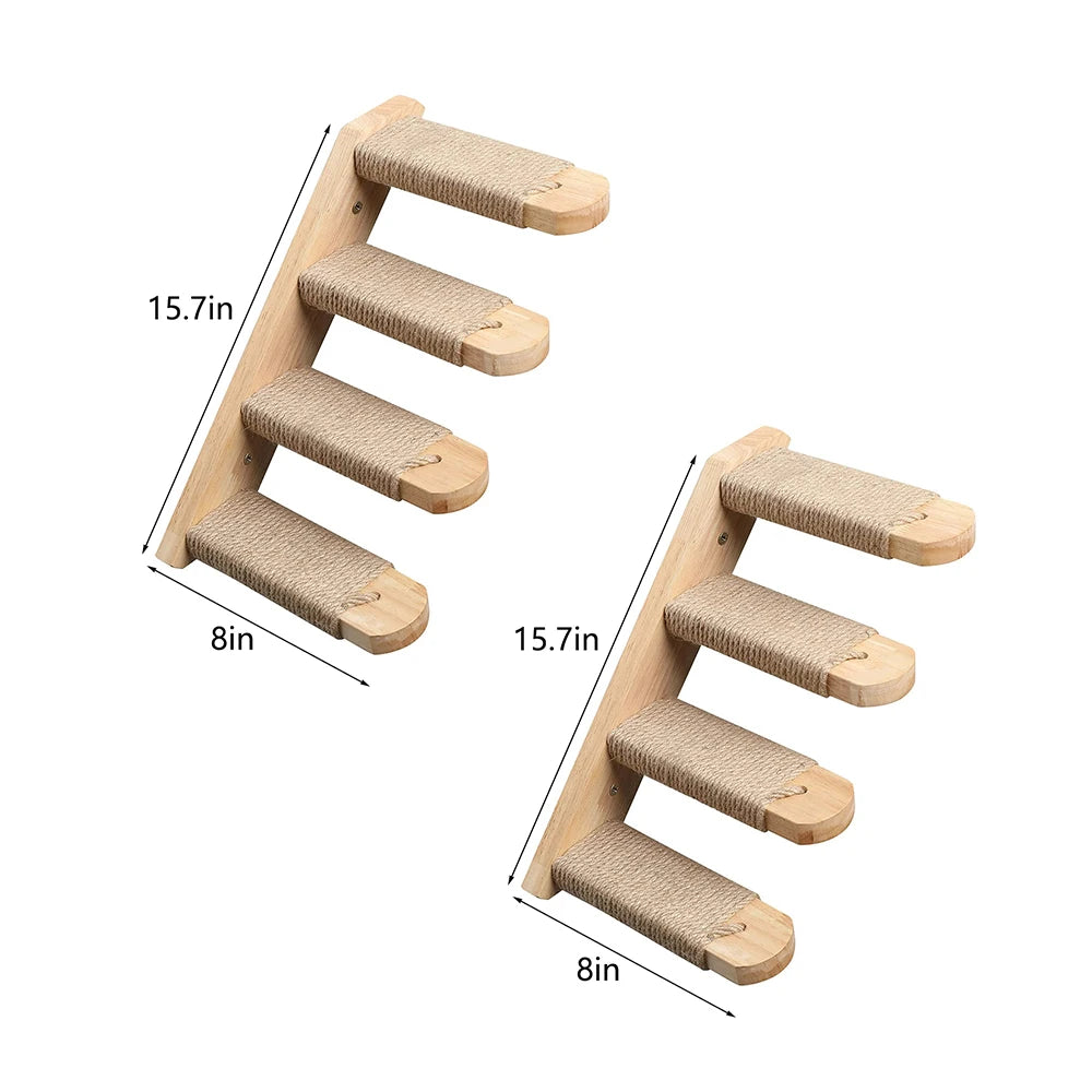 Wall Mounted Cat Rope Bridge With Sisal For Indoor Cats