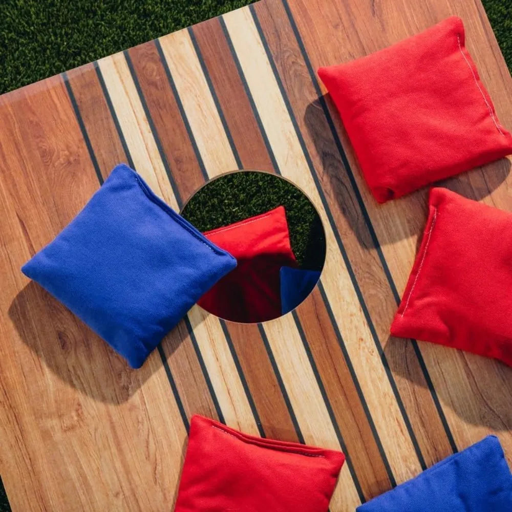 Cornhole Game Set With Wooden Boards Bean Bags Carrying Case