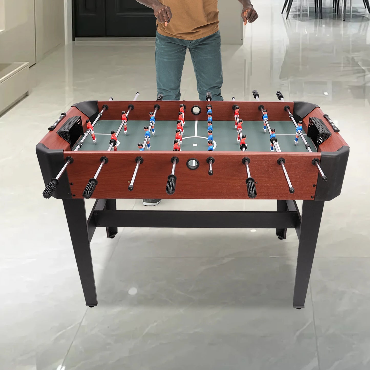 Premium Foosball Table With Scoreboard And Ball Storage