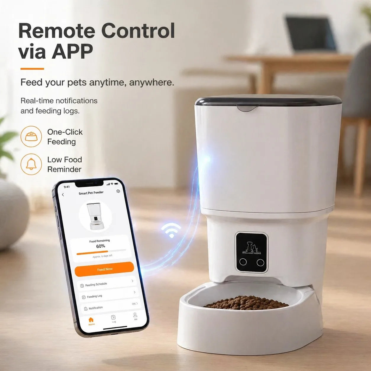 4L Smart Automatic Pet Feeder with App Control