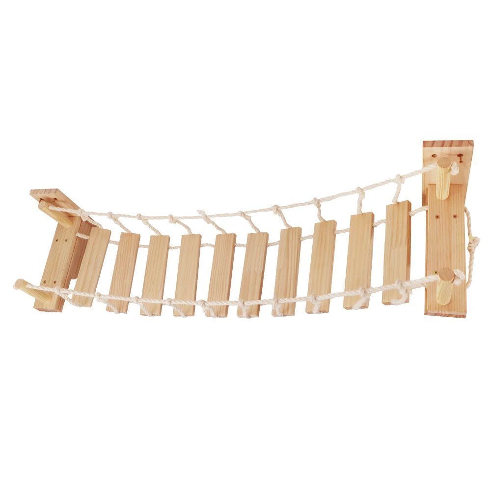 Wall Mounted Cat Rope Bridge With Sisal For Indoor Cats