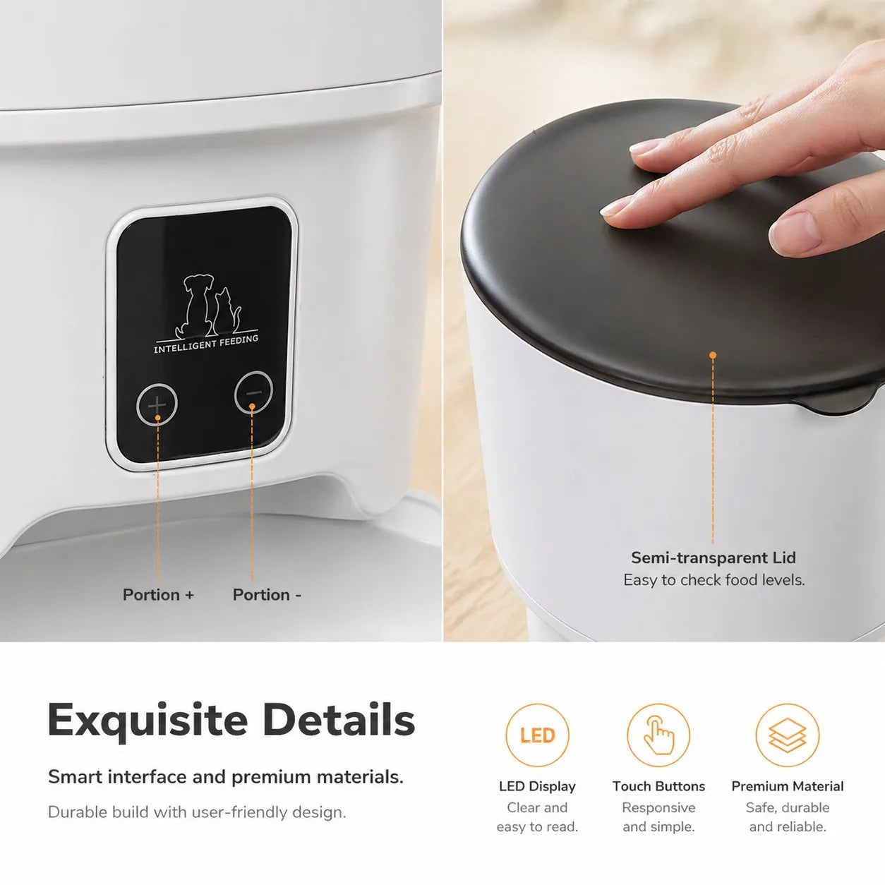 4L Smart Automatic Pet Feeder with App Control